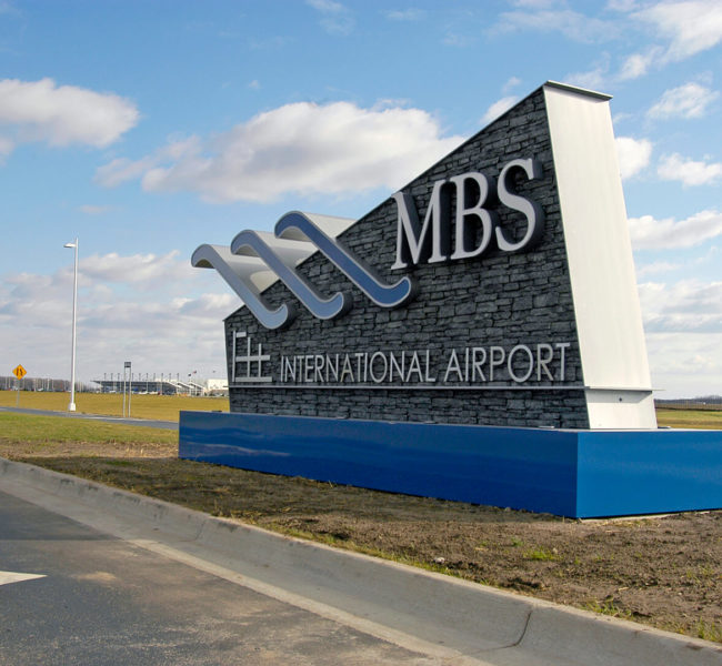 MBS Airport Sign