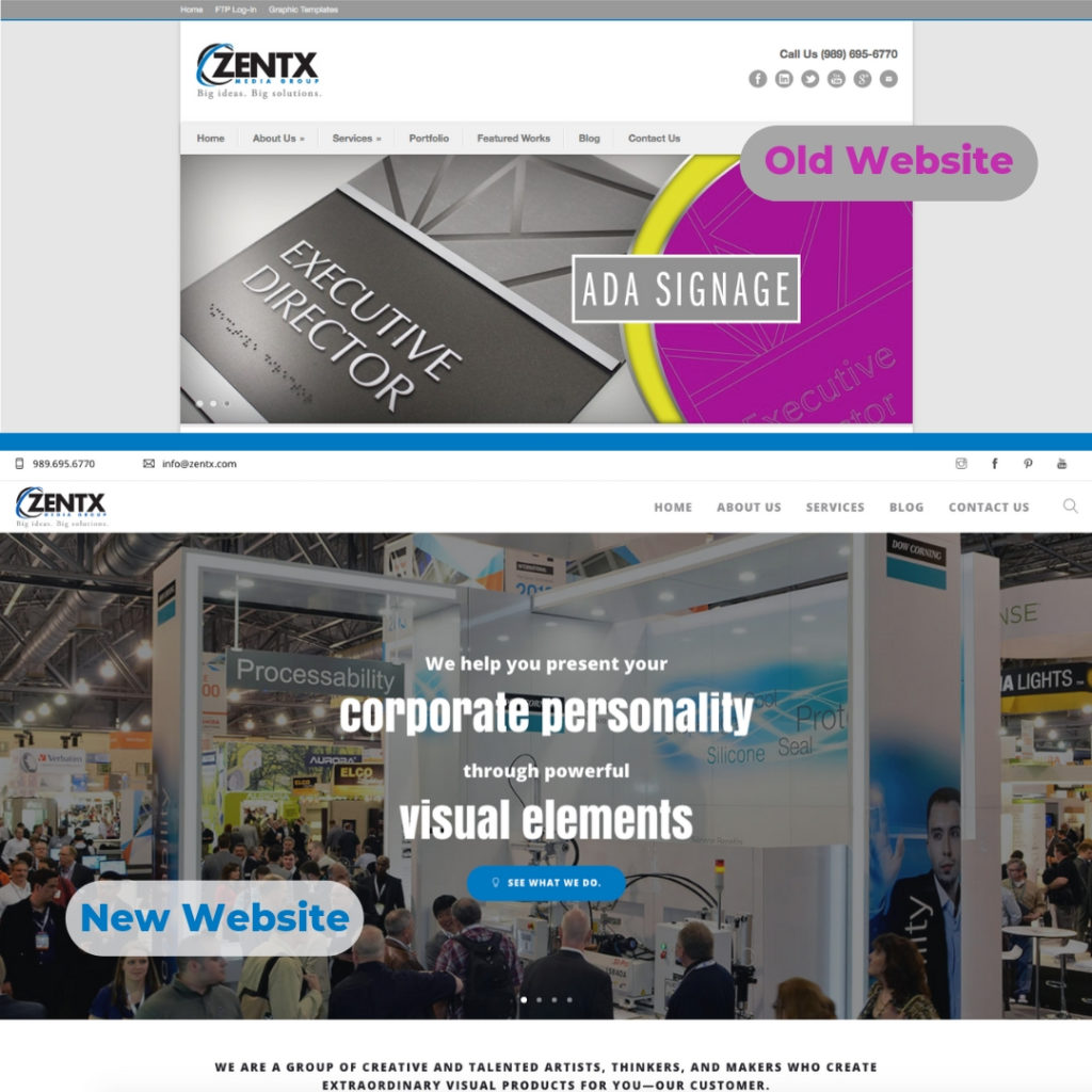 ZENTX Website Transformation
